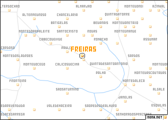 map of Freiras