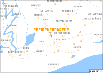 map of Freire de Andrede