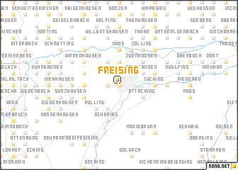 map of Freising