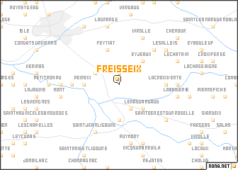 map of Freisseix