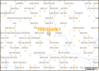 map of Freissenet