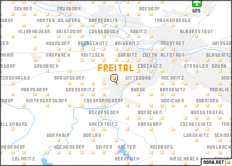 map of Freital