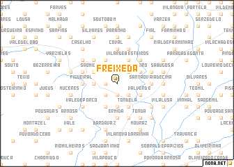 map of Freixeda