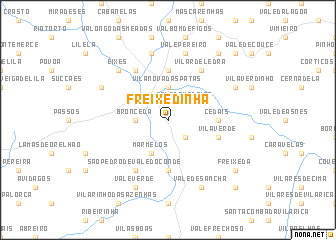 map of Freixedinha