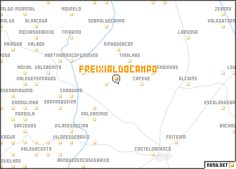 map of Freixial do Campo