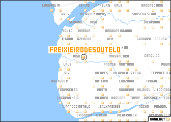 map of Freixieiro de Soutelo