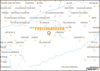 map of Freixo da Serra