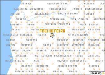 map of Freixofeira