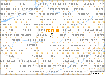 map of Freixo
