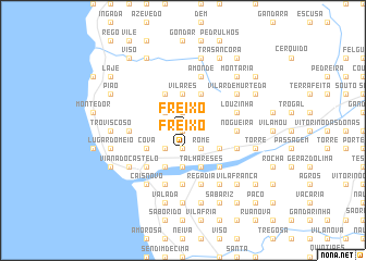 map of Freixo