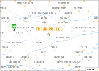 map of Fréjairolles