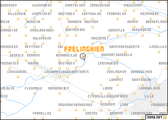 map of Frélinghien