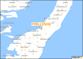 map of Frellesvig