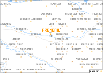 map of Fréménil