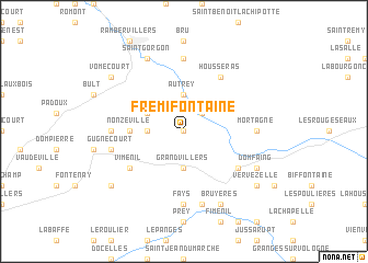 map of Frémifontaine