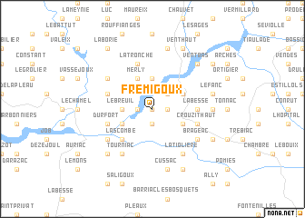 map of Frémigoux