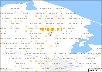 map of Fremmelev