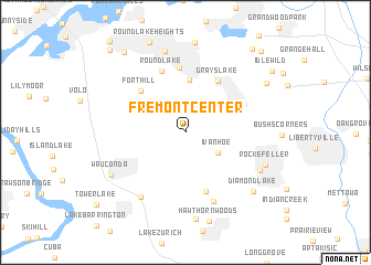 map of Fremont Center