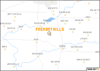 map of Fremont Hills