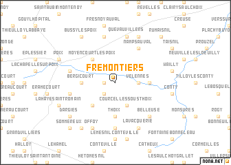 map of Frémontiers