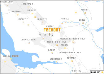 map of Fremont