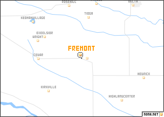 map of Fremont