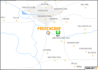 map of French Camp