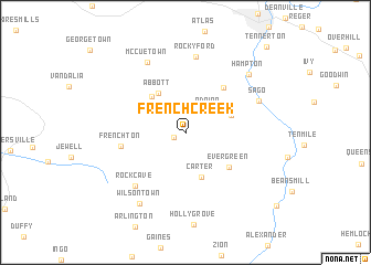 map of French Creek