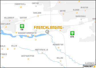 map of French Landing