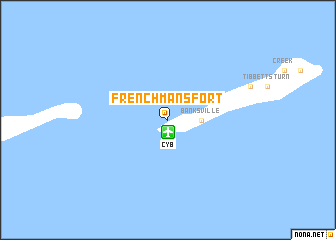 map of Frenchmanʼs Fort