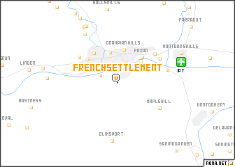 map of French Settlement