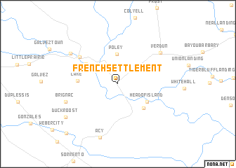 map of French Settlement