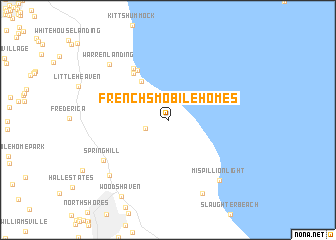 map of Frenchs Mobile Homes