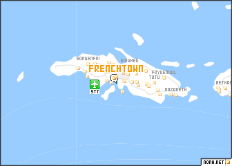 map of Frenchtown