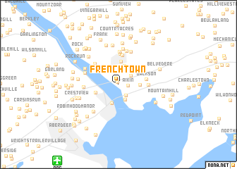 map of Frenchtown