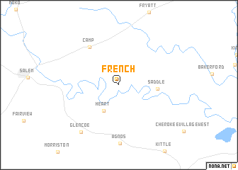 map of French