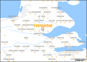 map of Frenderup