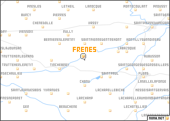 map of Frênes