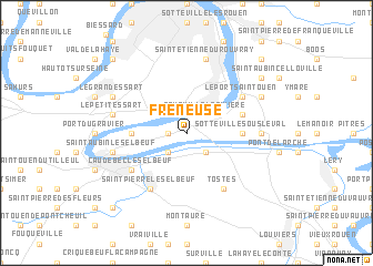 map of Freneuse