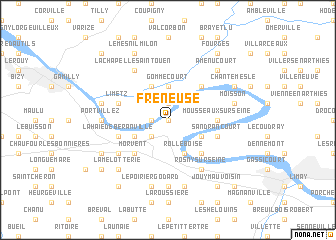 map of Freneuse