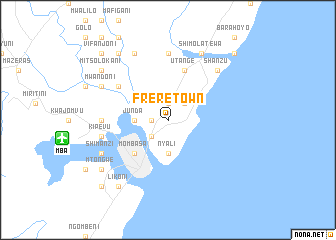 map of Frere Town