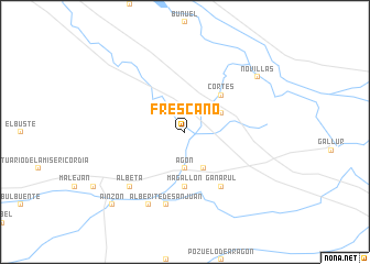 map of Fréscano