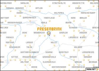 map of Fresenbrink