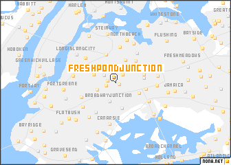 map of Fresh Pond Junction