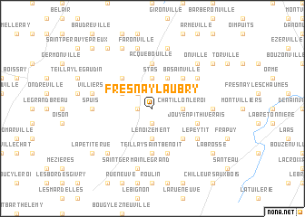 map of Fresnay-lʼAubry