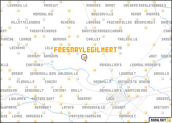 map of Fresnay-le-Gilmert
