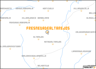 map of Fresneda de Altarejos