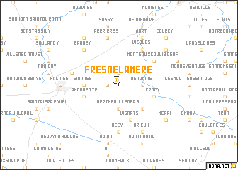 map of Fresné-la-Mère