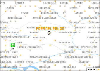 map of Fresne-le-Plan