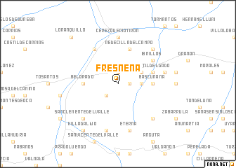 map of Fresneña